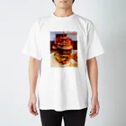 すぎうらまさみのハンバーガー3段 スタンダードTシャツ