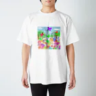 Nao＊の花柄mix Regular Fit T-Shirt