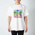 Nao＊の花柄mix スタンダードTシャツ