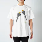 LittleLoroのノーマルオカメインコ　ごきげんポーズ中 Regular Fit T-Shirt