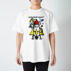 Cɐkeccooの囚われの地球人(うちゅうじん)!?ロケットに興味深々! スタンダードTシャツ