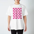 Cɐkeccooのもぐもぐふれんず★もぐもぐドット★ピンク Regular Fit T-Shirt