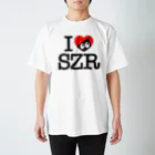 忍者スリスリくんのI LOVE SZR. Regular Fit T-Shirt