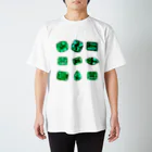 UjackのごろごろEmerald スタンダードTシャツ