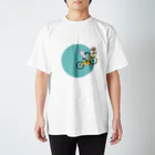 sayaka yamamotoのBlue Moon Usagi Regular Fit T-Shirt