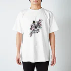 らんまの髑髏と花 スタンダードTシャツ