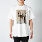 YONEKURA JUNEの港で噂のネコヘアー(女子中学生の場合)  Regular Fit T-Shirt