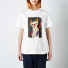 猫の絵　iPhoneケースとか　菫ごろの猫の絵だよ Regular Fit T-Shirt