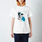 loveclonesの自転車 ガールプリント スタンダードTシャツ