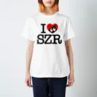 忍者スリスリくんのI LOVE SZR. スタンダードTシャツ