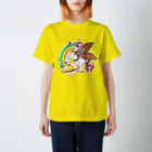 Cɐkeccooの夢見がちなユニコーン-レインボー Regular Fit T-Shirt