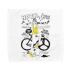 loveclonesのNPBR 自転車女子 ガーリーイラスト Towel Handkerchief