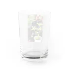 Yo+Ichiro.Universe.Artの黒うさぎとハーブ Water Glass :back