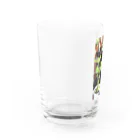 Yo+Ichiro.Universe.Artの黒うさぎとハーブ Water Glass :left