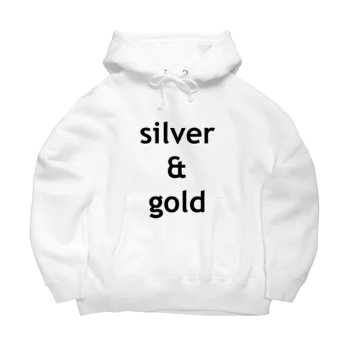 silver & gold ビッグシルエットパーカー