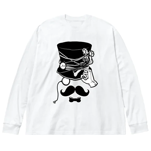 むっしゅーさんご自慢のヒゲとシルクハット Big Long Sleeve T-Shirt