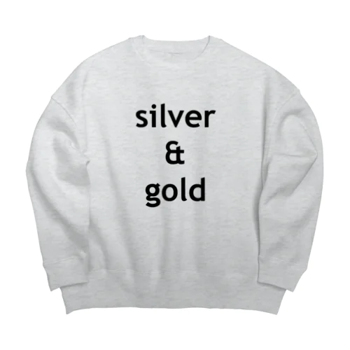 silver & gold Big Crew Neck Sweatshirt