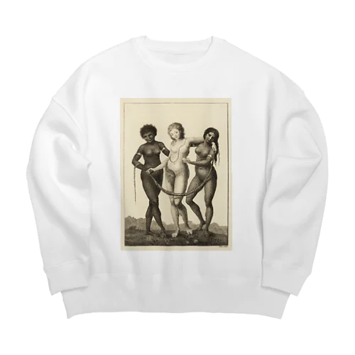 3大美女 Big Crew Neck Sweatshirt
