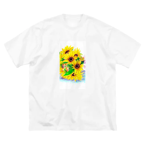 ミニヒマワリ ビッグシルエットTシャツ