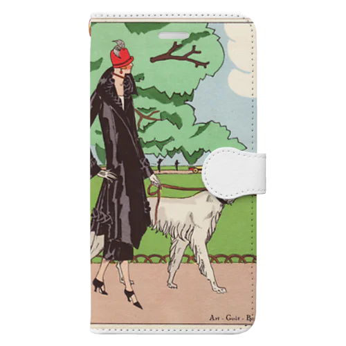 愛犬とお散歩 Book-Style Smartphone Case