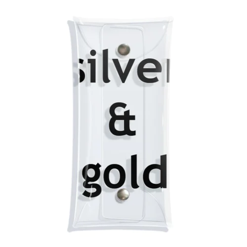 silver & gold Clear Multipurpose Case