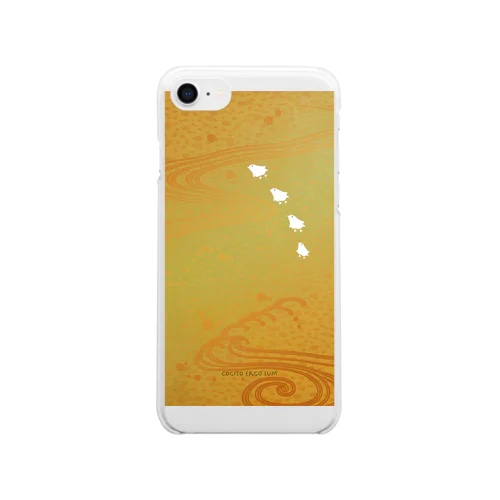 浪に人鳥 (Kogane) Clear Smartphone Case
