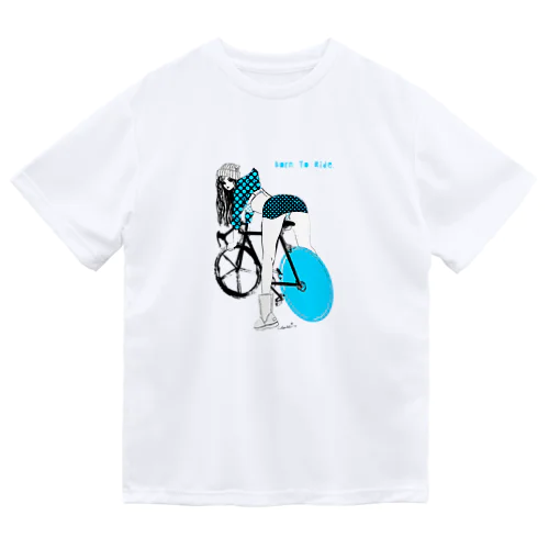 自転車 ガールプリント ドライTシャツ