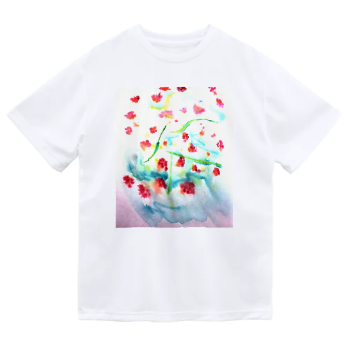 にじみ_お花 Dry T-Shirt