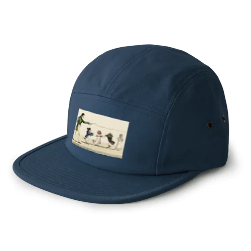 パリのドッグショー 5 Panel Cap