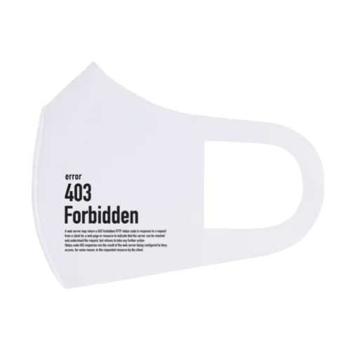 403 Forbidden エラーコードシリーズ Face Mask