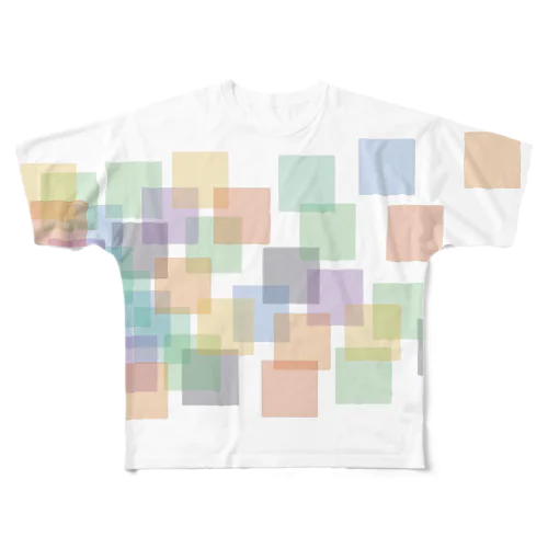 ColorSquareCloud フルグラフィックTシャツ