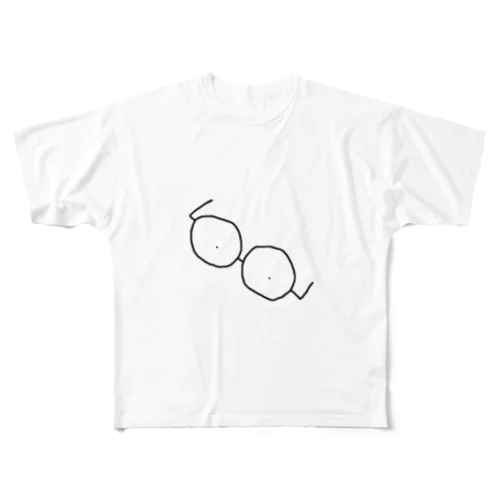 めがねversion1 All-Over Print T-Shirt