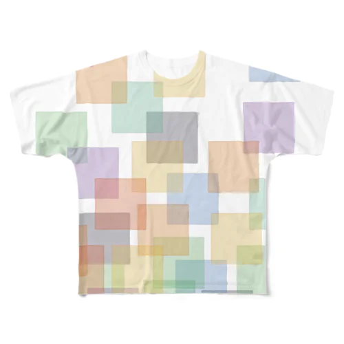 ColorSquareCloud2 フルグラフィックTシャツ