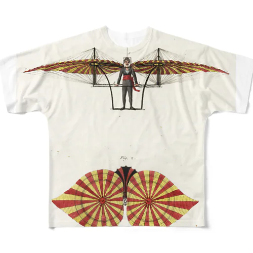 18世紀の飛行機 All-Over Print T-Shirt