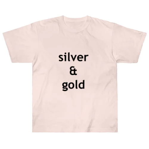 silver & gold ヘビーウェイトTシャツ