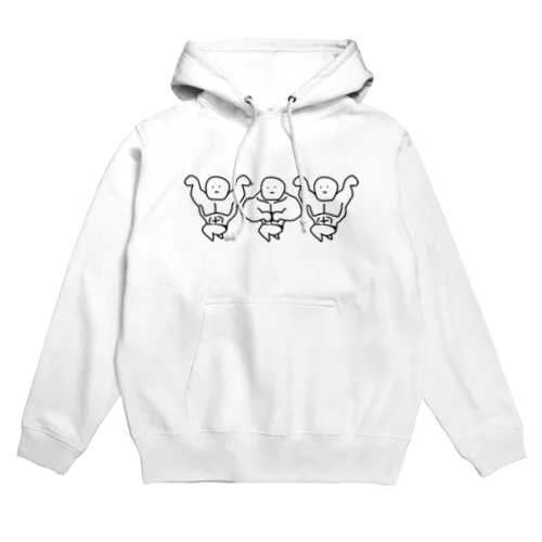 マッチョマッ色白タイプ Hoodie