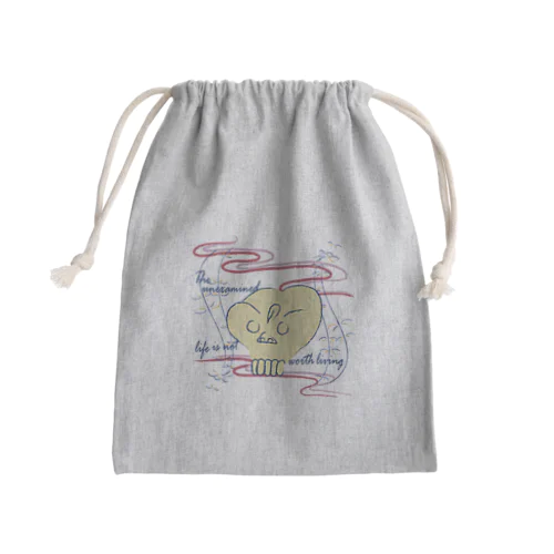 CG-KONDO-DOKURO-col Mini Drawstring Bag