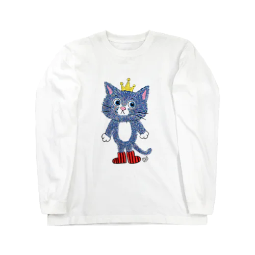 Nobigao ねこのおうさま Long Sleeve T-Shirt