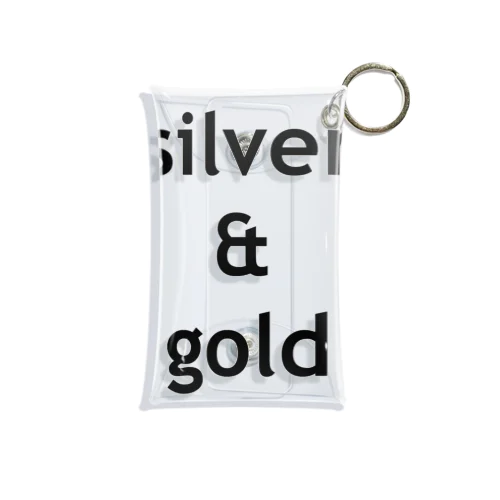 silver & gold Mini Clear Multipurpose Case