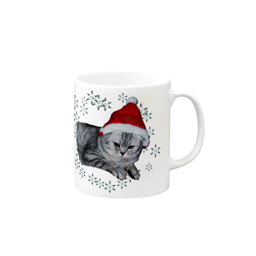 クリスマス猫 マグカップ