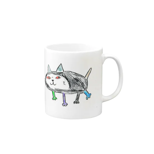 ねこぬりえ。その１ Mug