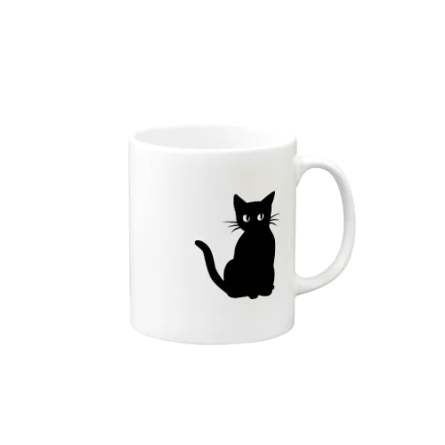 黒猫 Mug