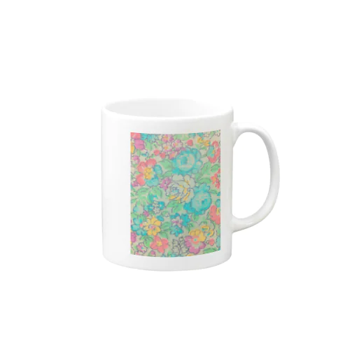 RETRO＊FLOWER:pastel Mug