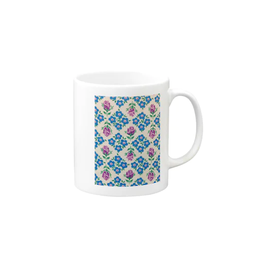 RETRO＊FLOWER:tile Mug