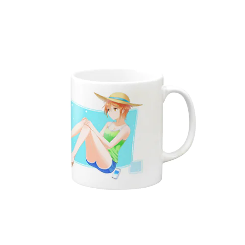 ショートの女の子 Mug