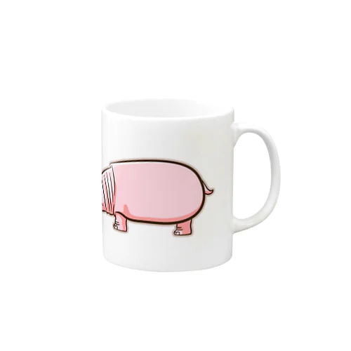 ピンクのカバさん Mug