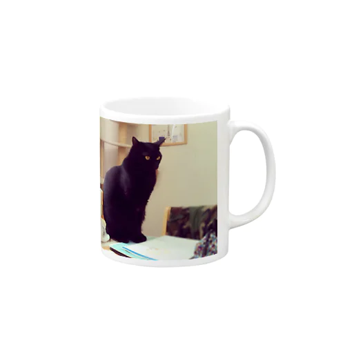 黒猫 Mug