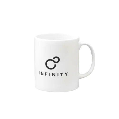 INFINITY Symbol WHITE マグカップ