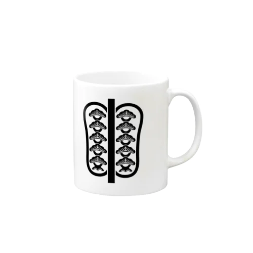 家紋 中津団扇 Mug