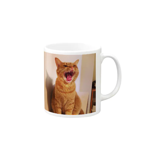 あくびしている猫です Mug